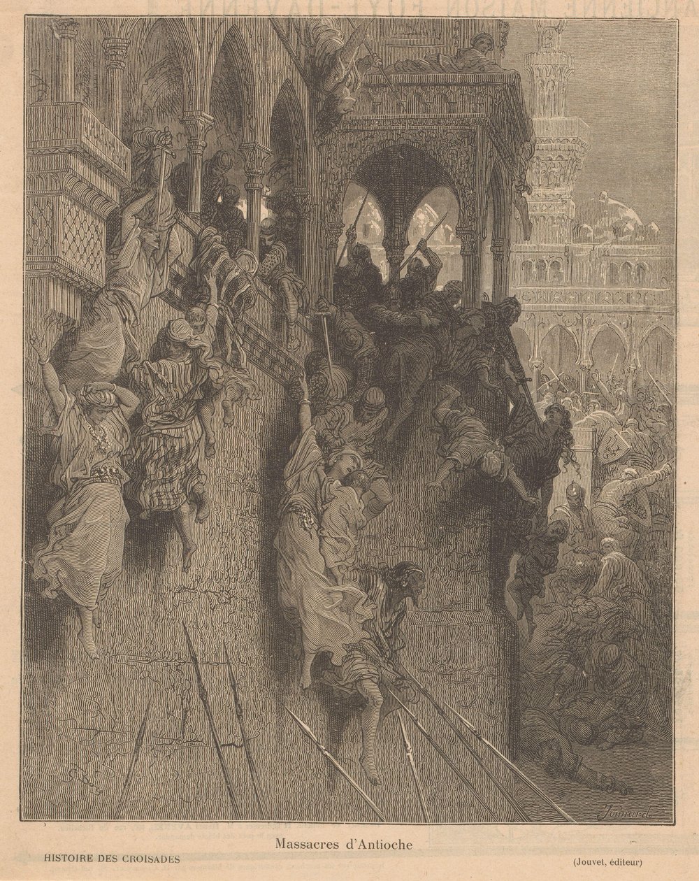 Val van Antiochie Massacres of Antioch (titel på objekt) av Paul Jonnard