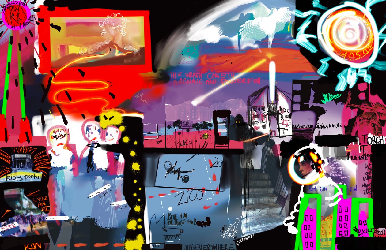 EscapeEstate, 2023 (digital konst) av Paul Kempton