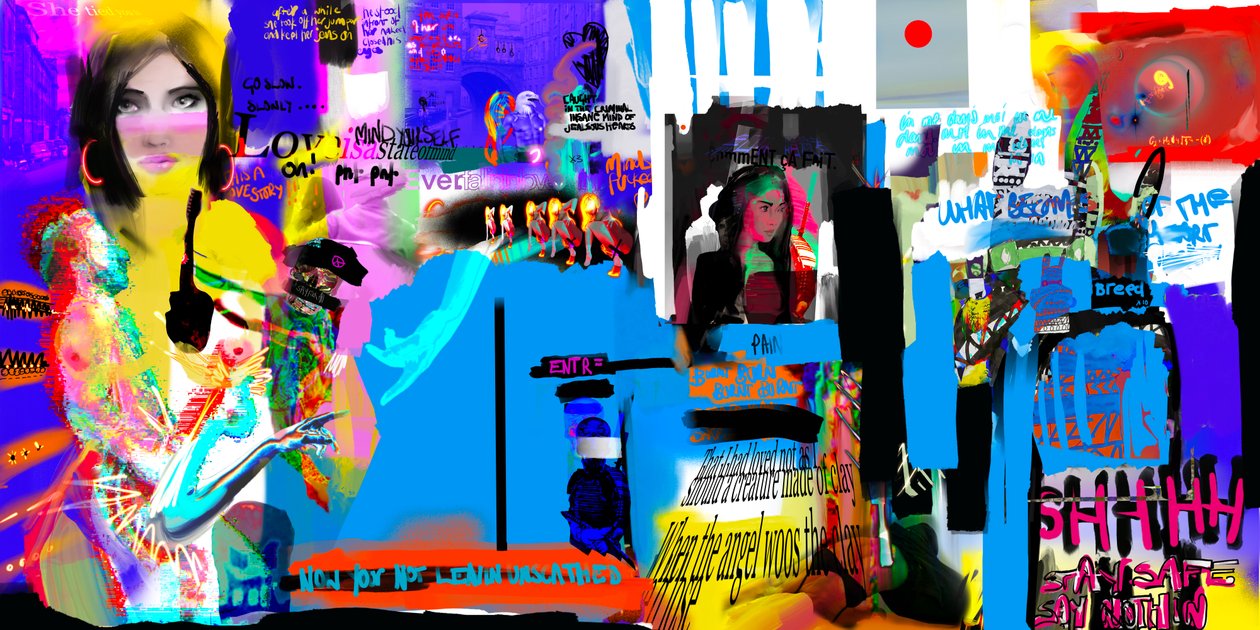 Pounding, Pounding, 2024 (digital konst) av Paul Kempton