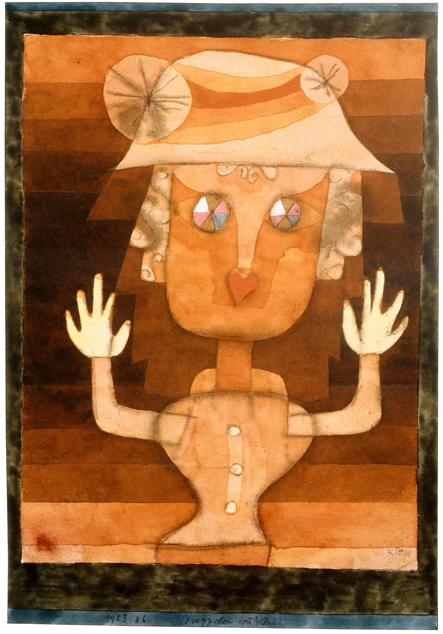 En docka, 1923. av Paul Klee
