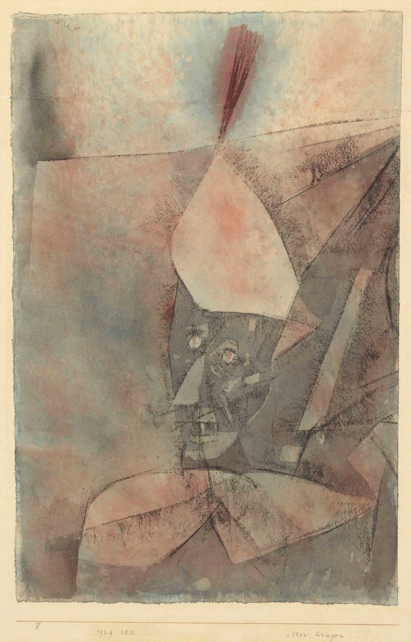 Alter Krieger gammal krigare, 1929. av Paul Klee
