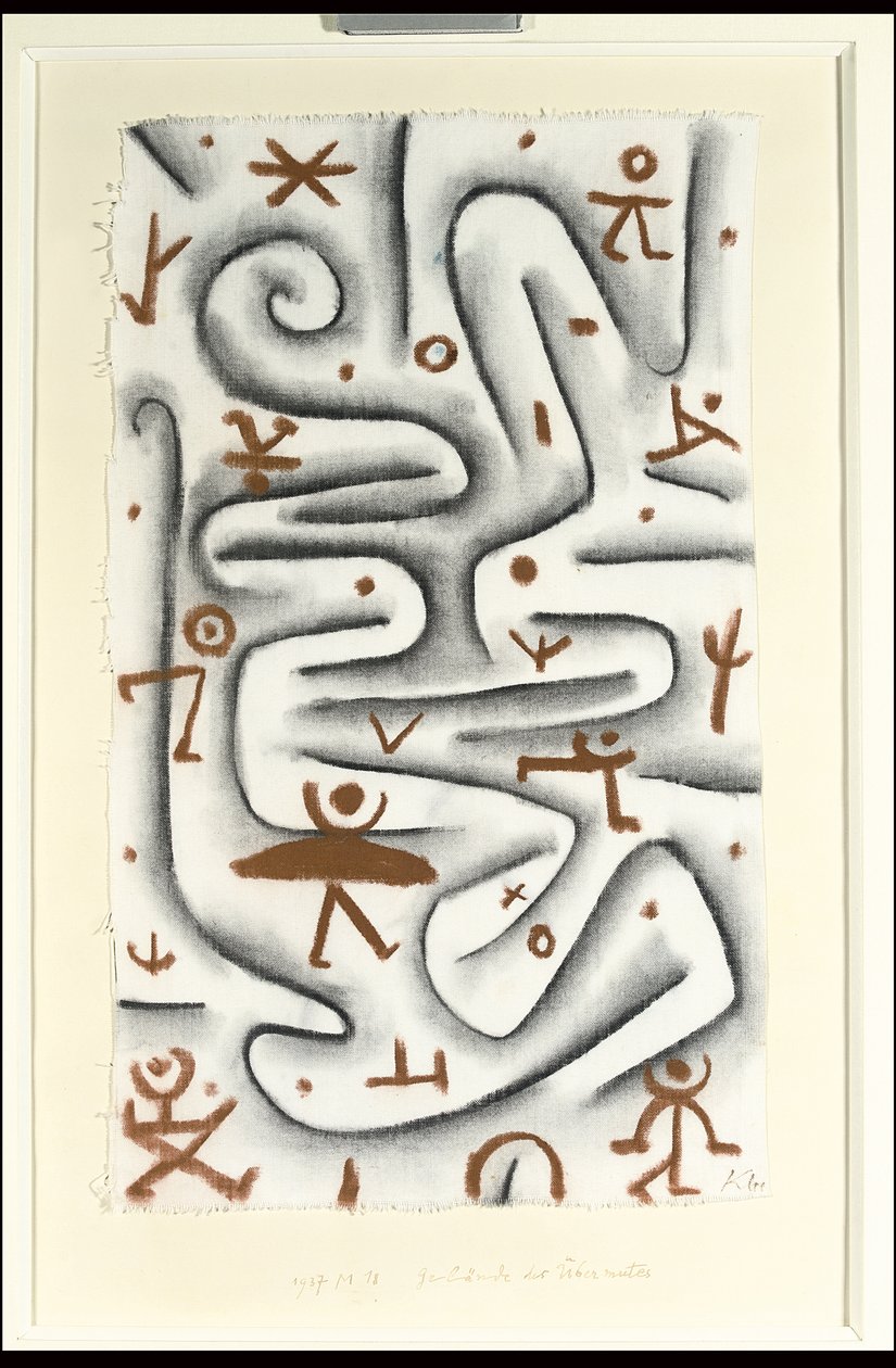 Område med högt humör; Gelande des Ubermutes av Paul Klee
