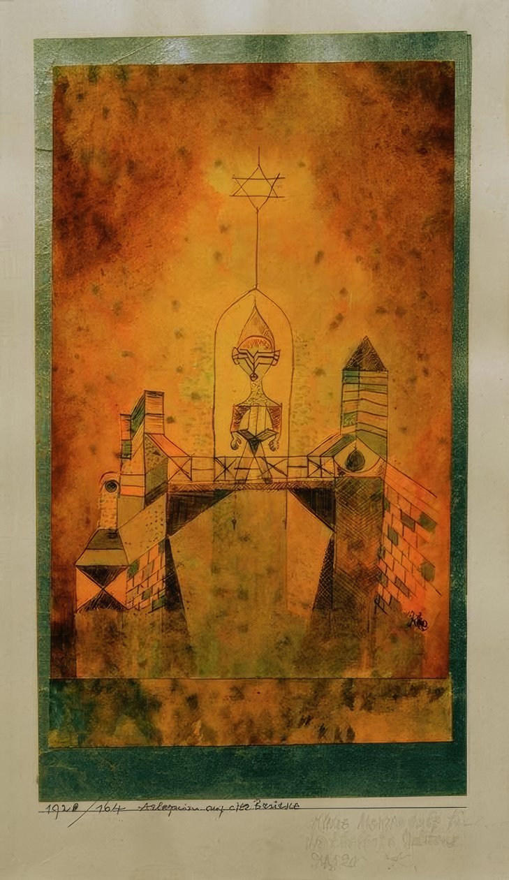 Arlequin på bron av Paul Klee