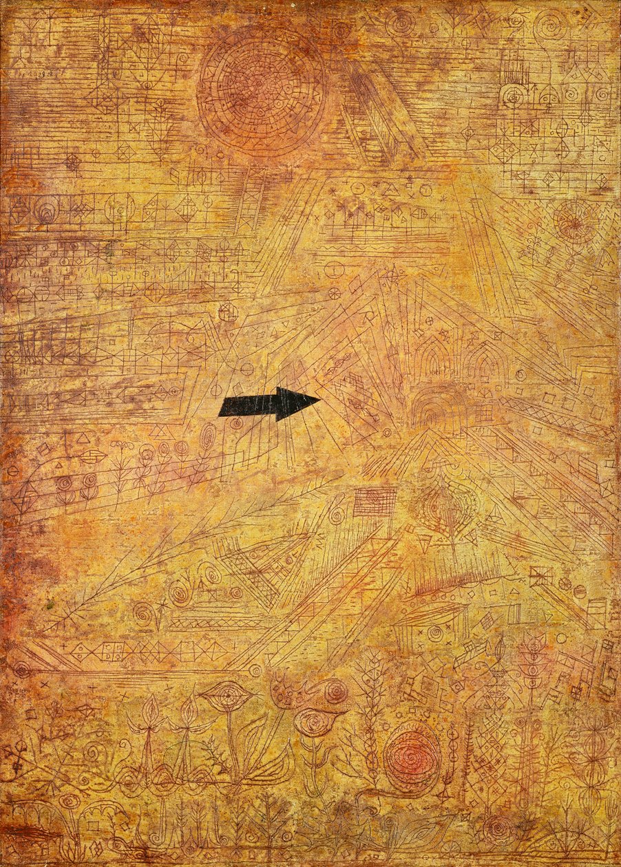 Pil i trädgården av Paul Klee