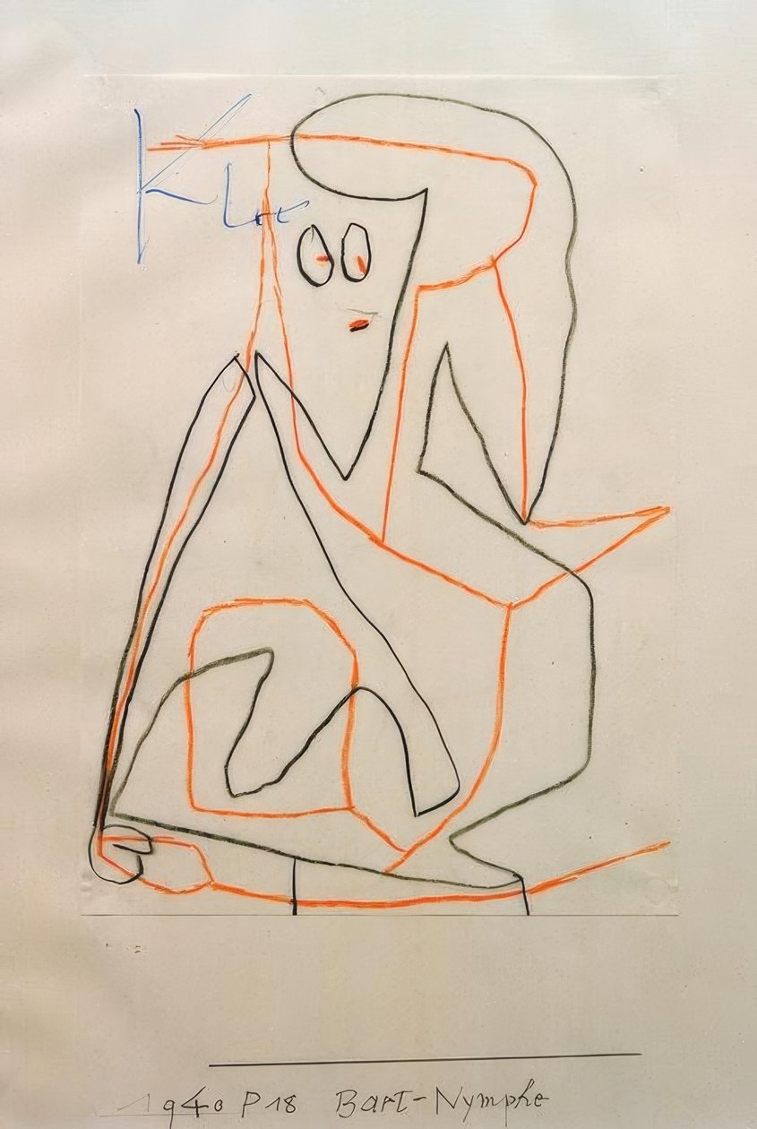 Skäggnymf av Paul Klee