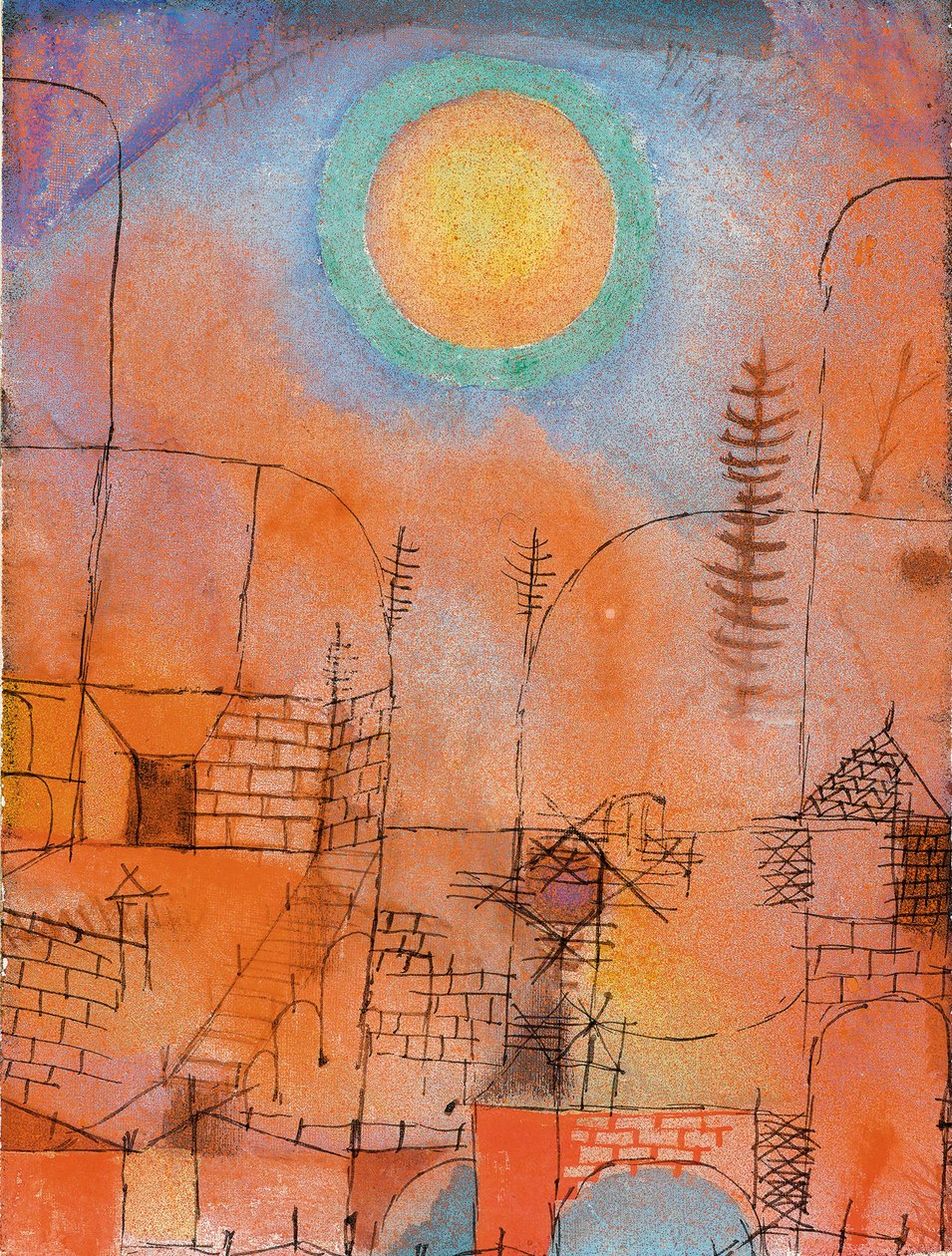 Bau, 1919. av Paul Klee