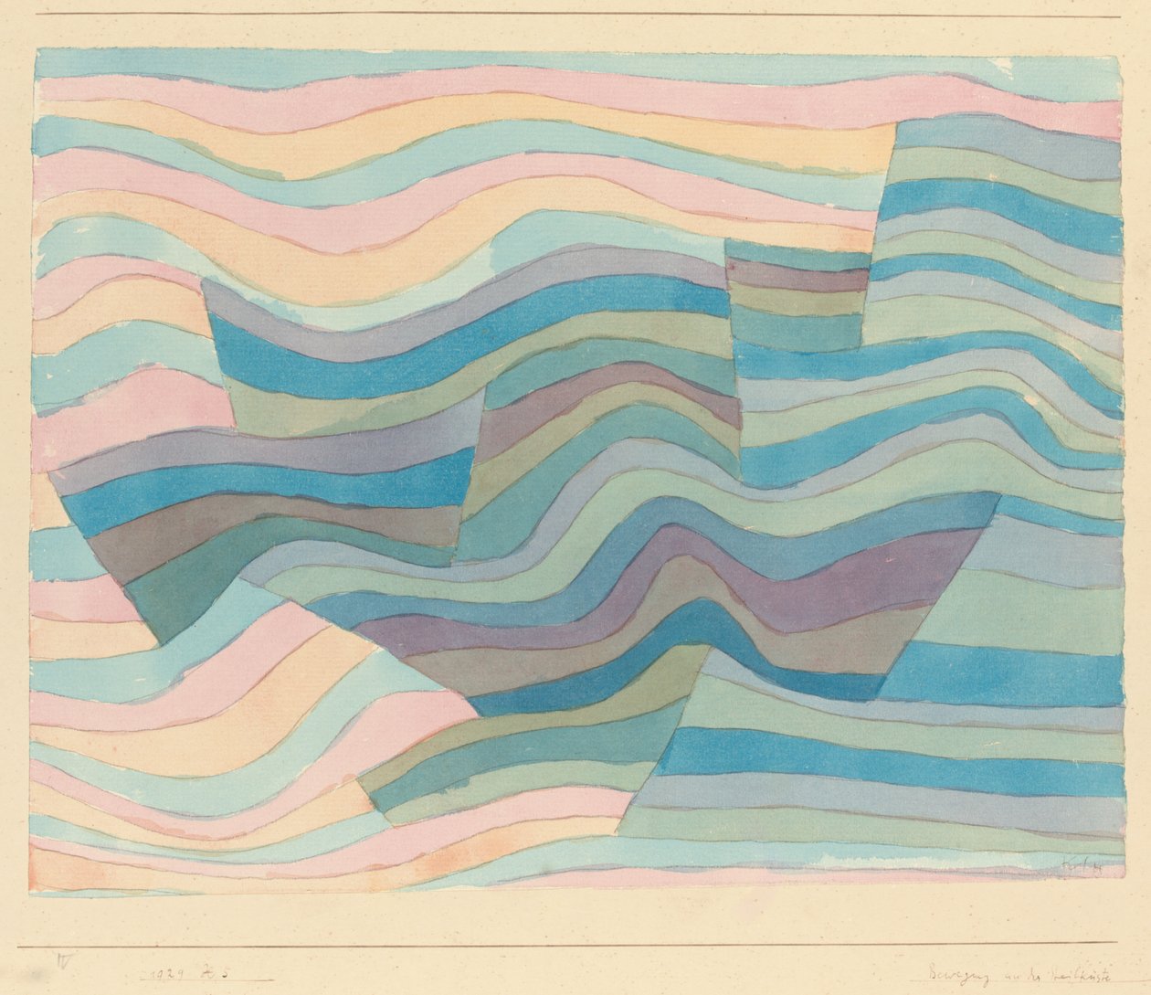 Rörelse på den branta kusten av Paul Klee