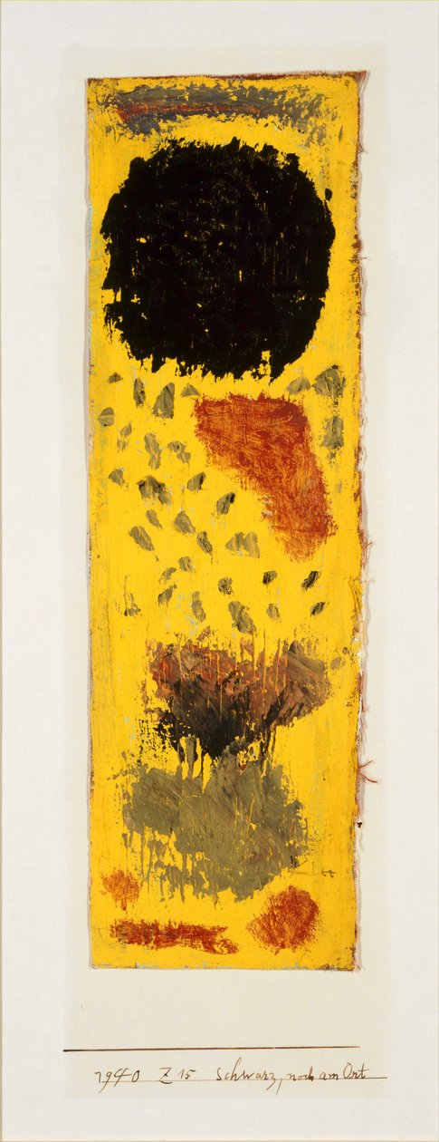 Black, Still in Place, 1940. av Paul Klee