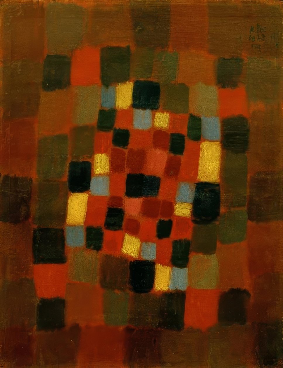 Färgglad säng av Paul Klee