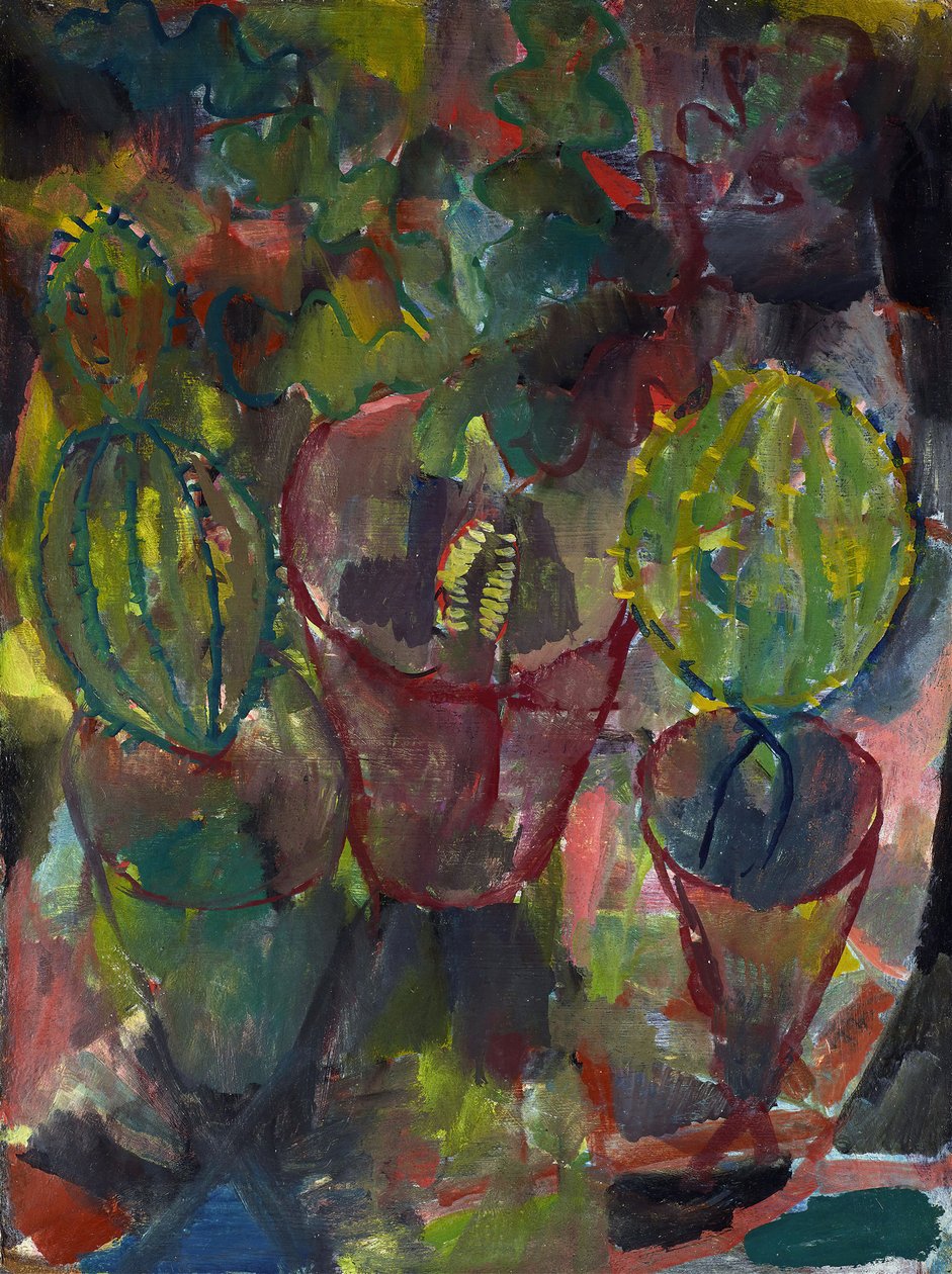 Kaktusar, 1912. av Paul Klee
