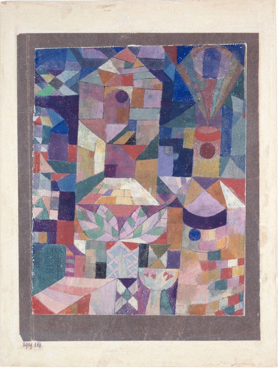 Slottsträdgården, 1919. av Paul Klee