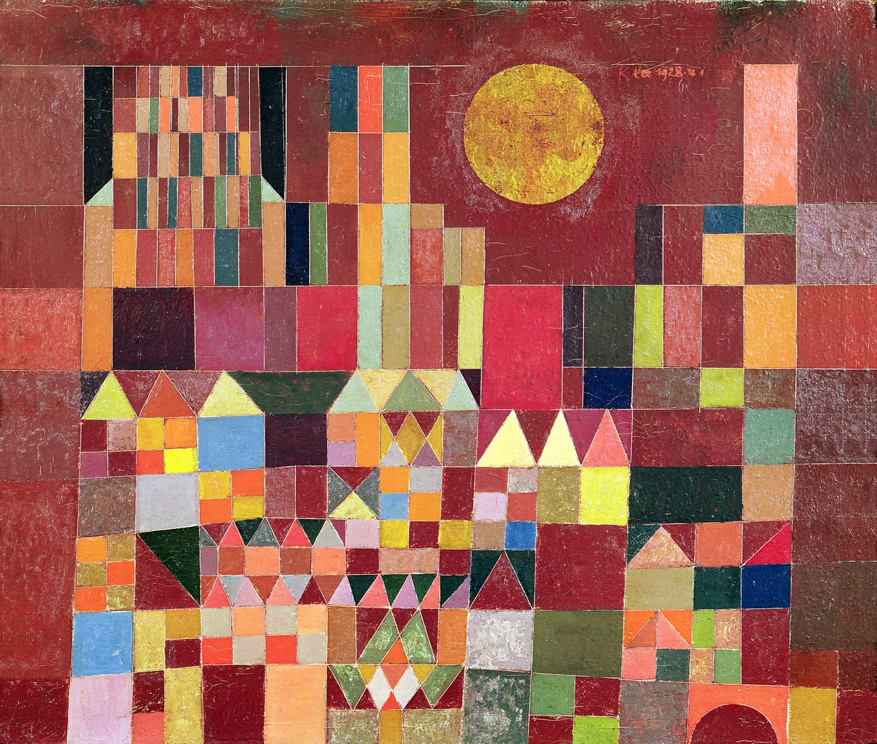 Slott och sol av Paul Klee