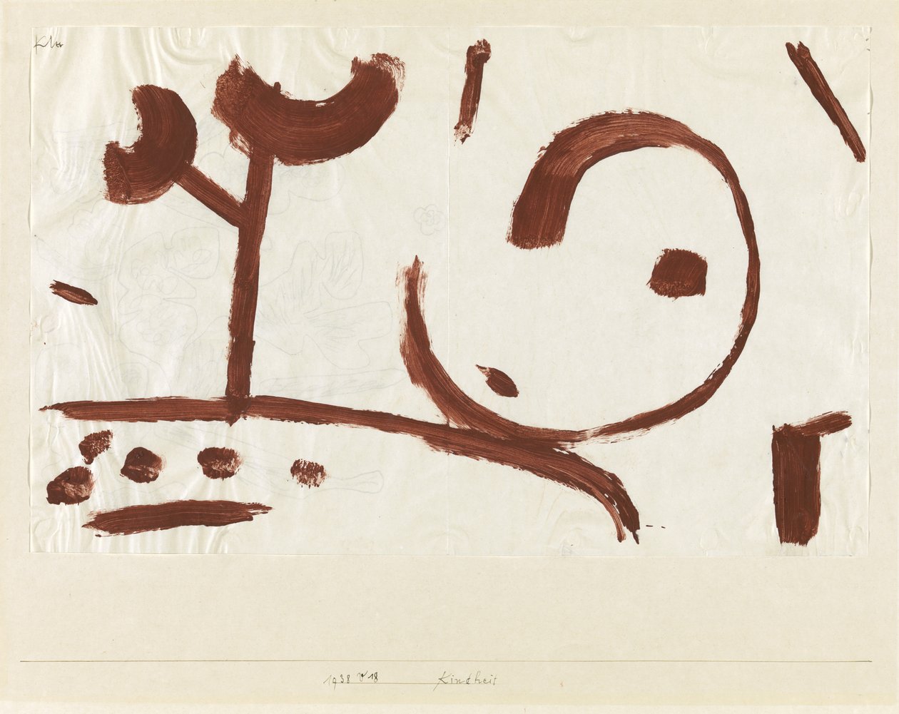 Barndom spädbarn, 1938 av Paul Klee