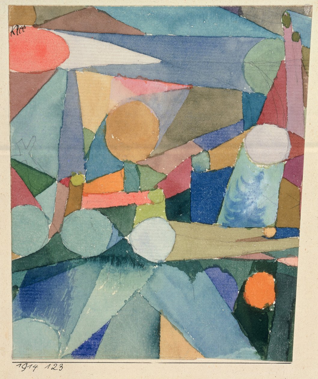 Färg former av Paul Klee