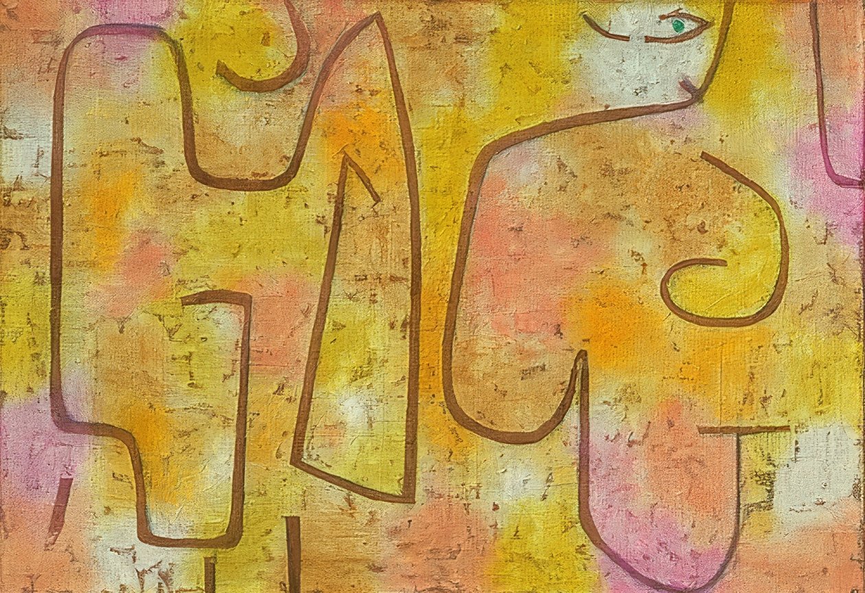 Dam och mode. 1938 av Paul Klee
