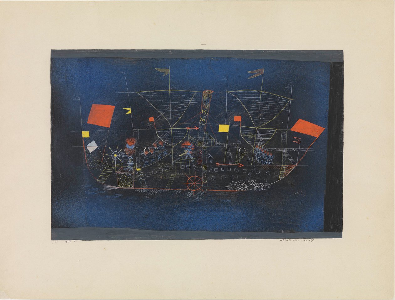 Äventyrsskeppet, 1927. av Paul Klee