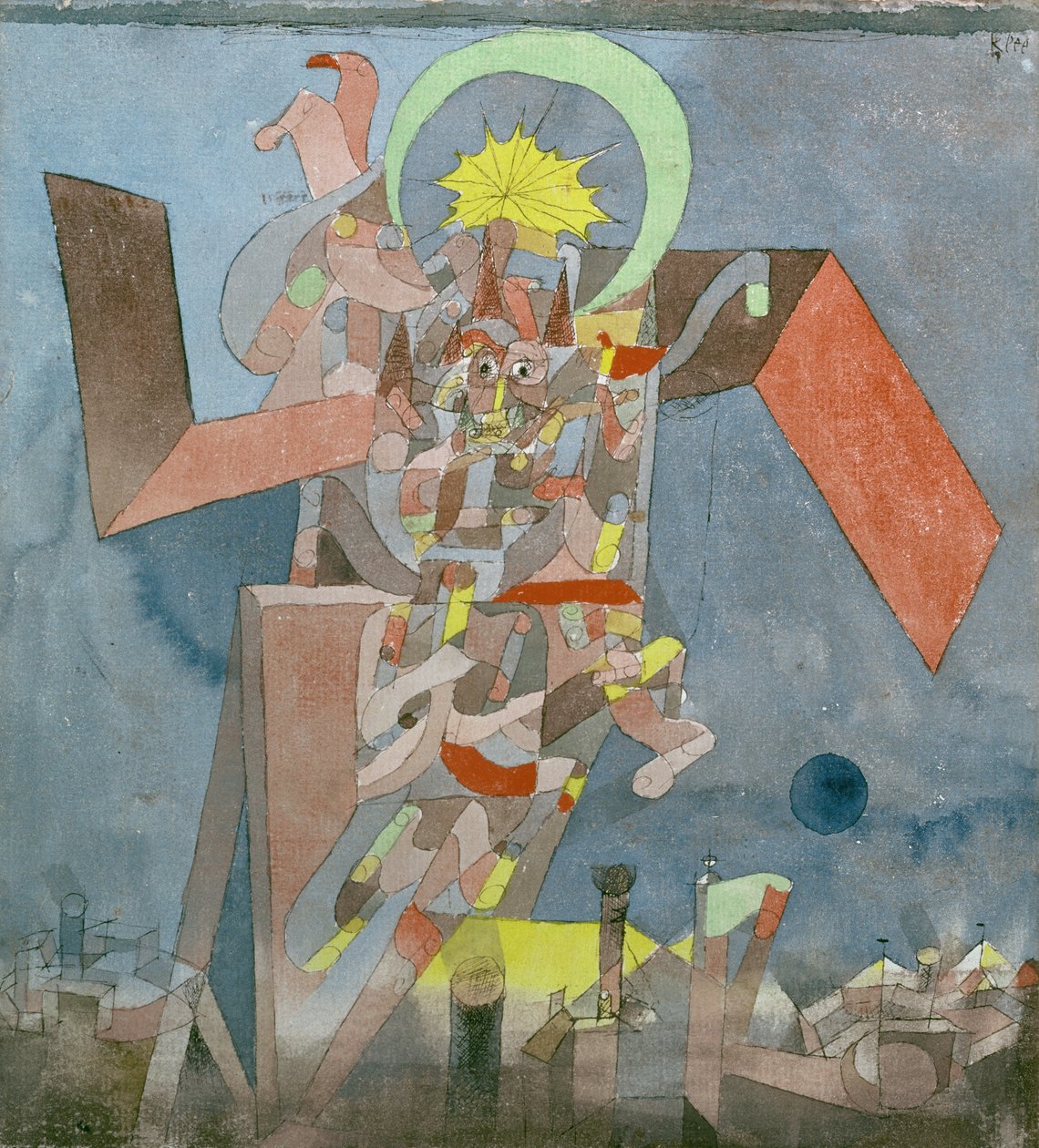 Demon ovanför skeppen av Paul Klee