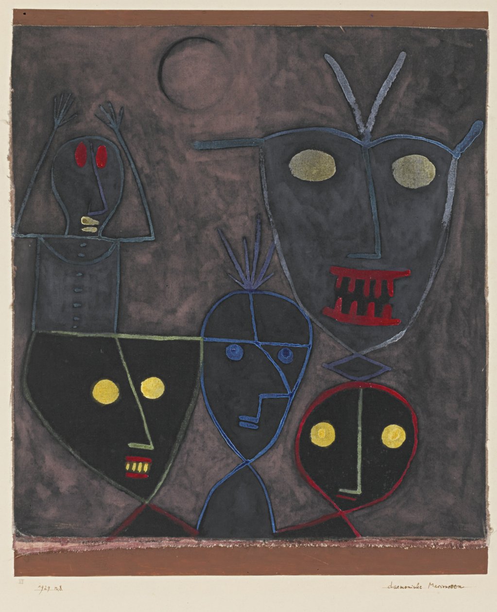 Demoniska dockor, 1929 av Paul Klee