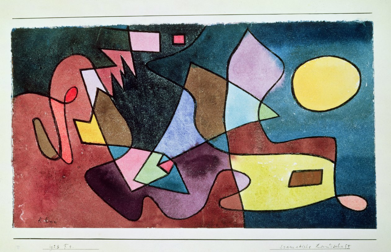 Dramatiskt landskap av Paul Klee