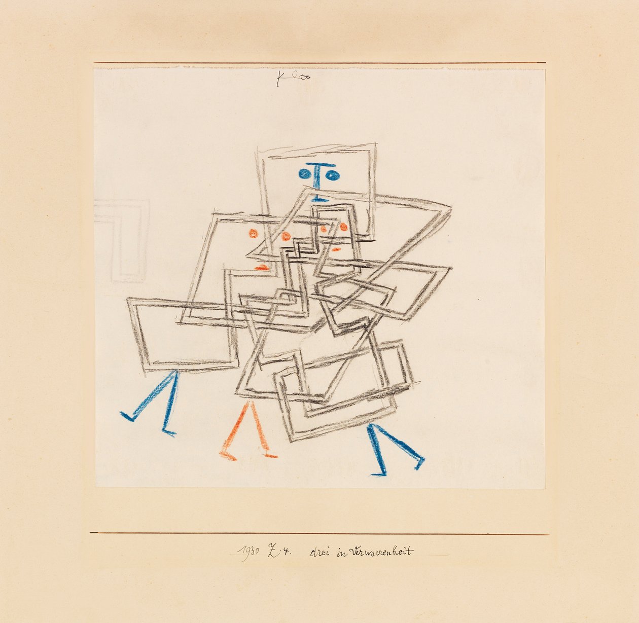 Tre i förvirring, 1930. av Paul Klee