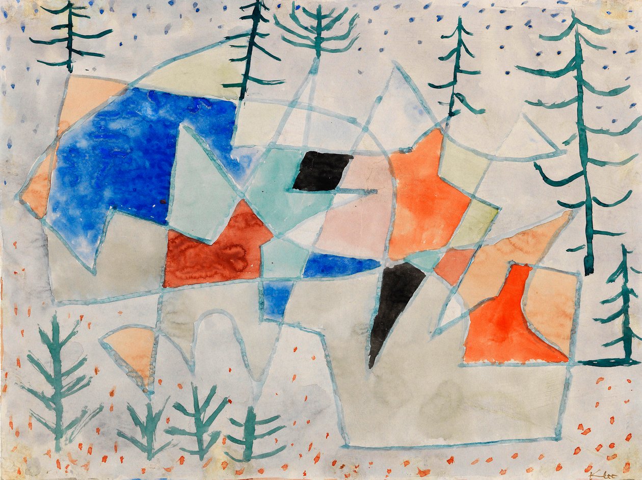 Edelklippe Noble klippa, 1933. av Paul Klee