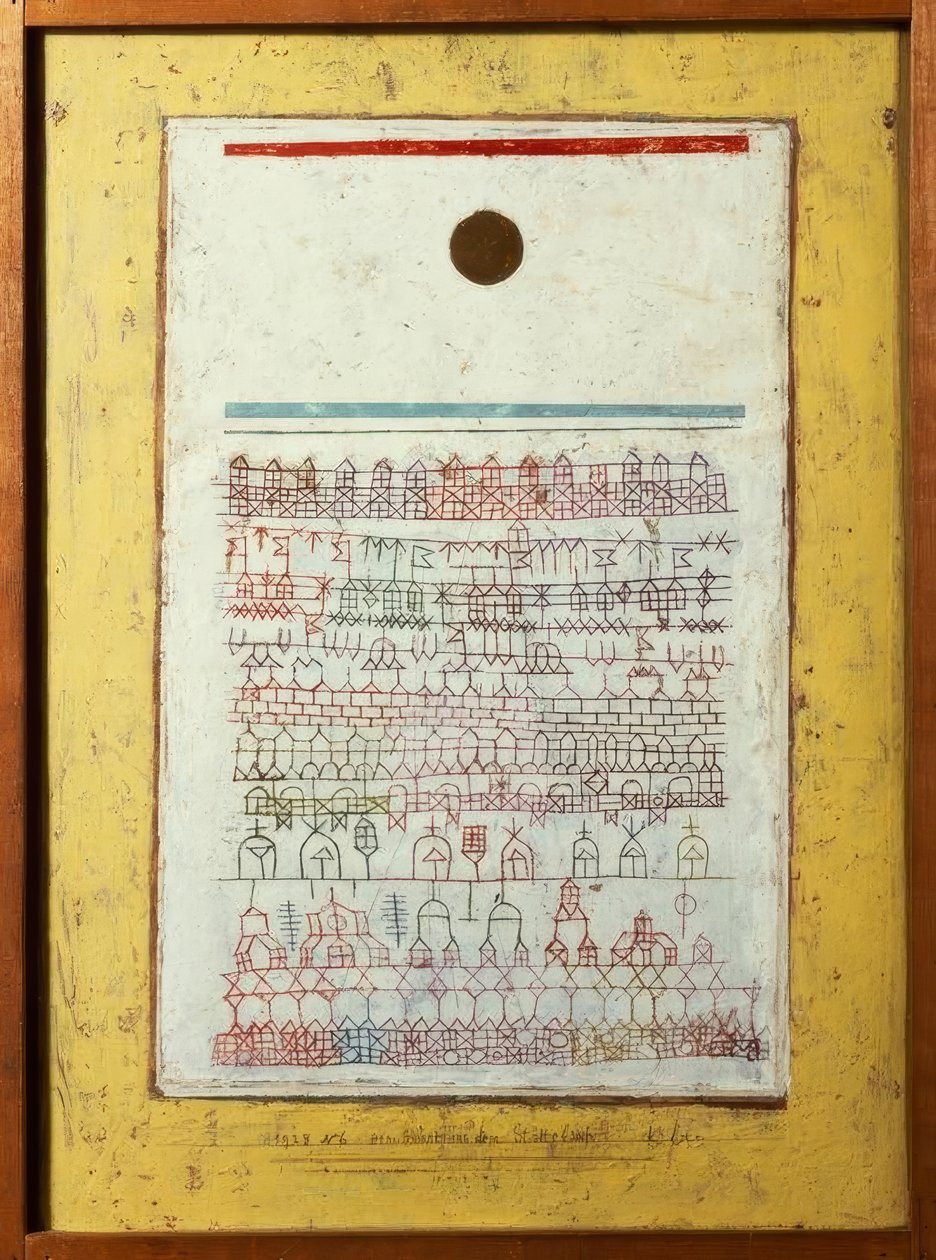 Ett blad ur stadsboken av Paul Klee