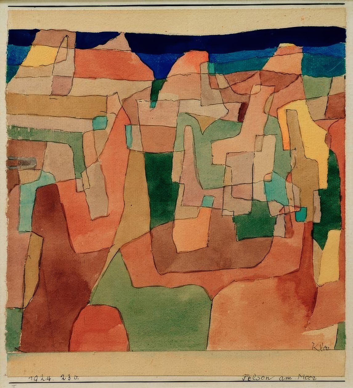 Stenar vid havet av Paul Klee