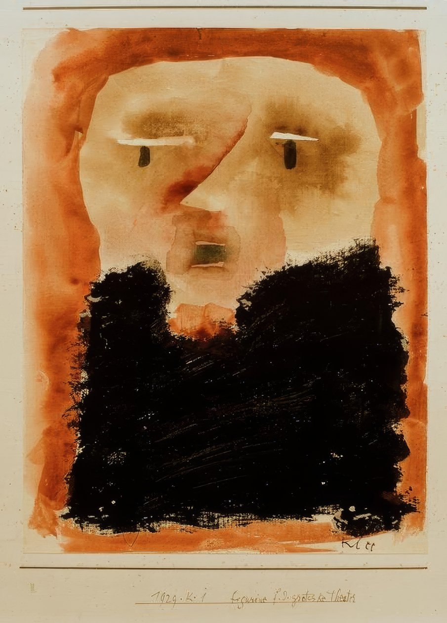 Statyett för den groteska teatern av Paul Klee
