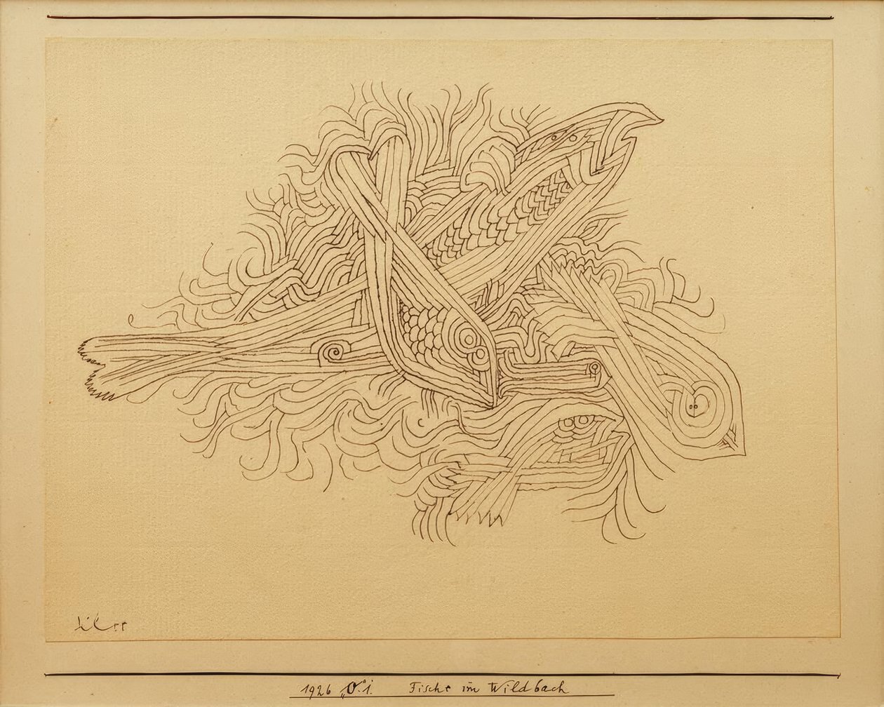 Fisk i torrenten av Paul Klee