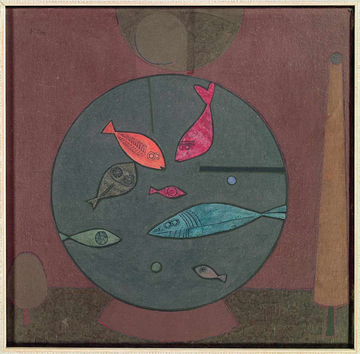 Fisk i en cirkel av Paul Klee