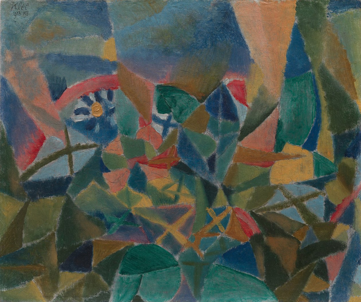 Blomsterbädd, 1913. av Paul Klee