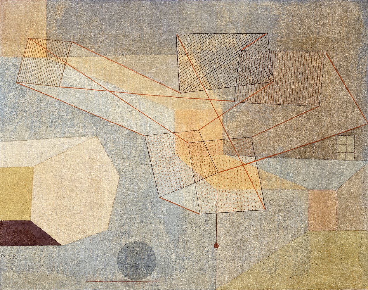 glidande; glidande av Paul Klee