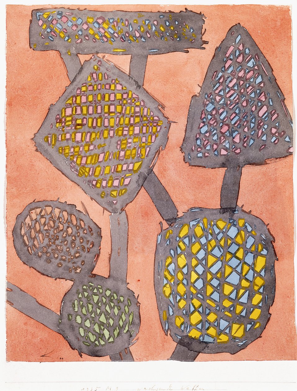 växande vapen; tvätta vapen av Paul Klee