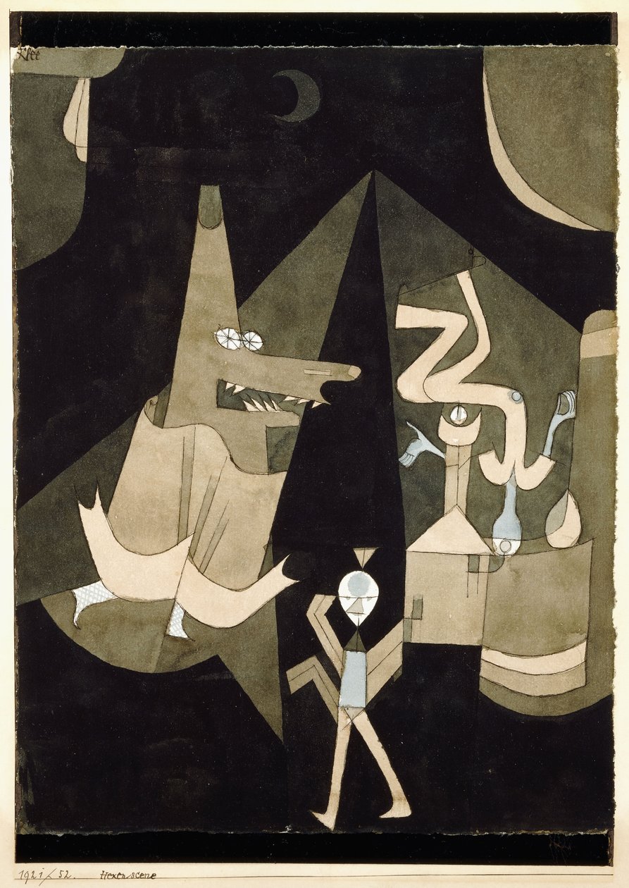 Hexen-scen av Paul Klee