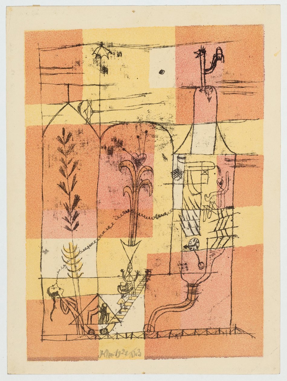Hoffmanns scen, 1921. av Paul Klee