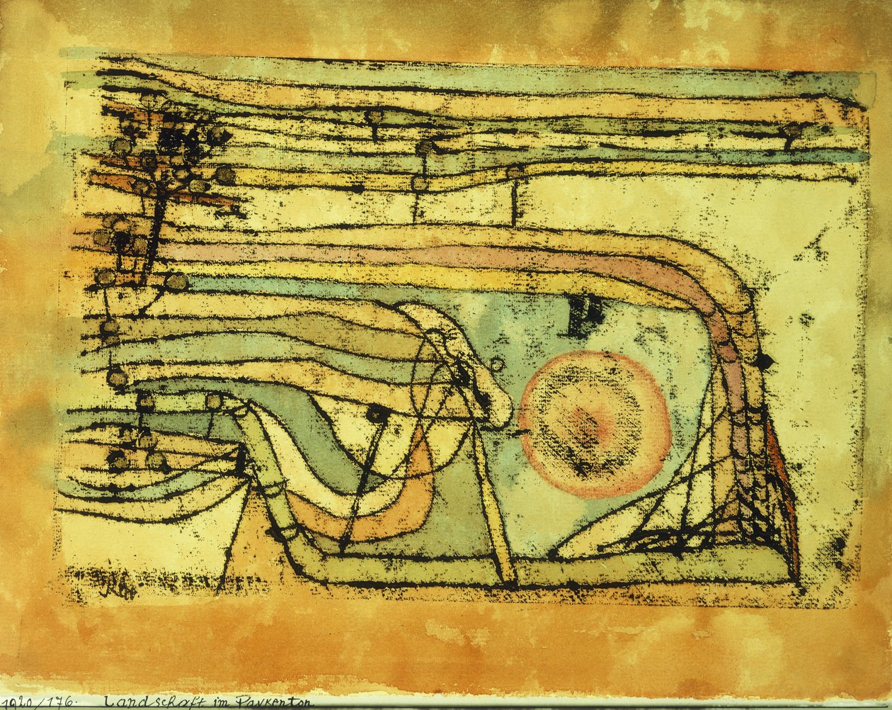 Landskap i Pankenton av Paul Klee
