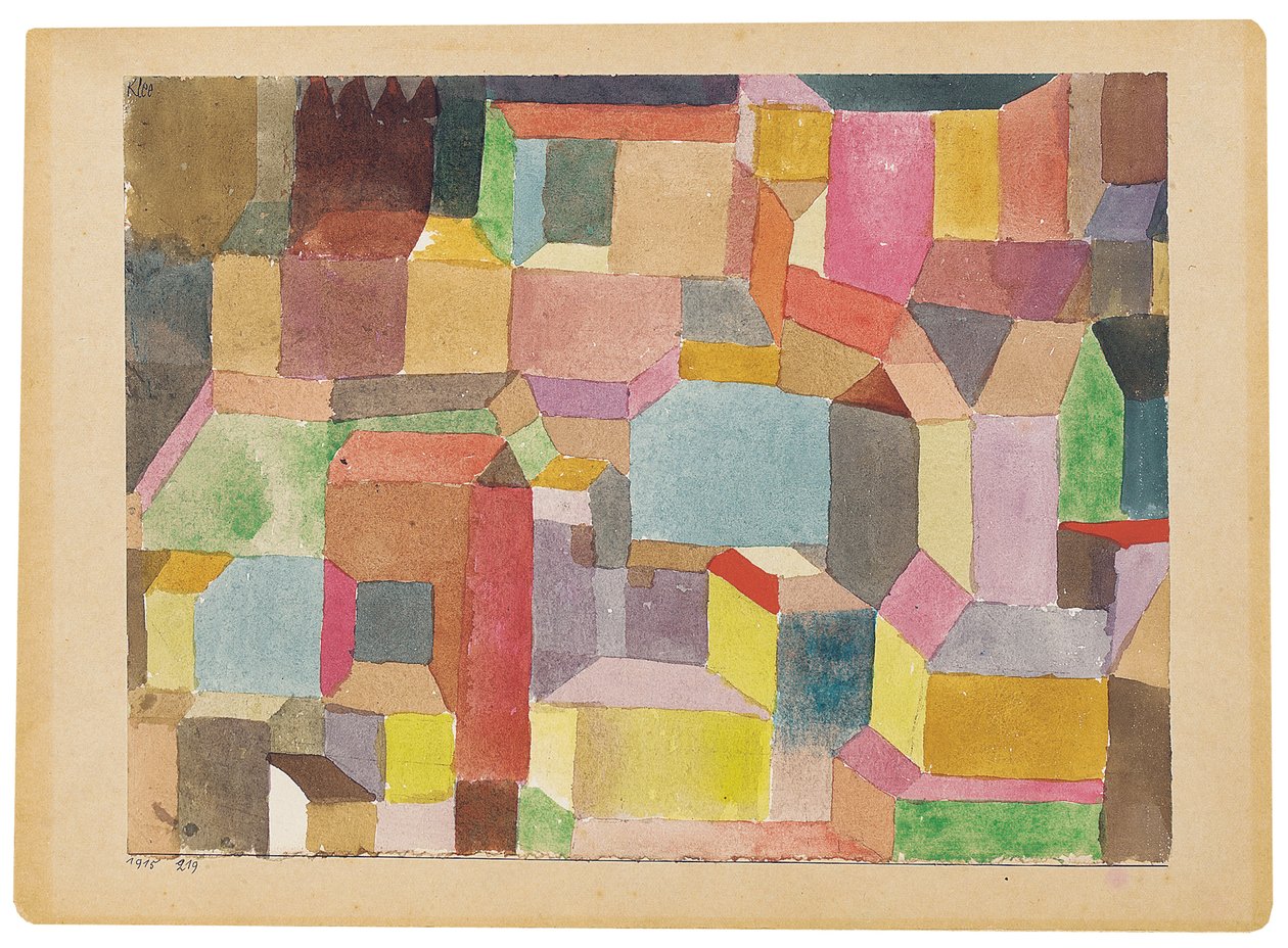 Medeltida stad av Paul Klee
