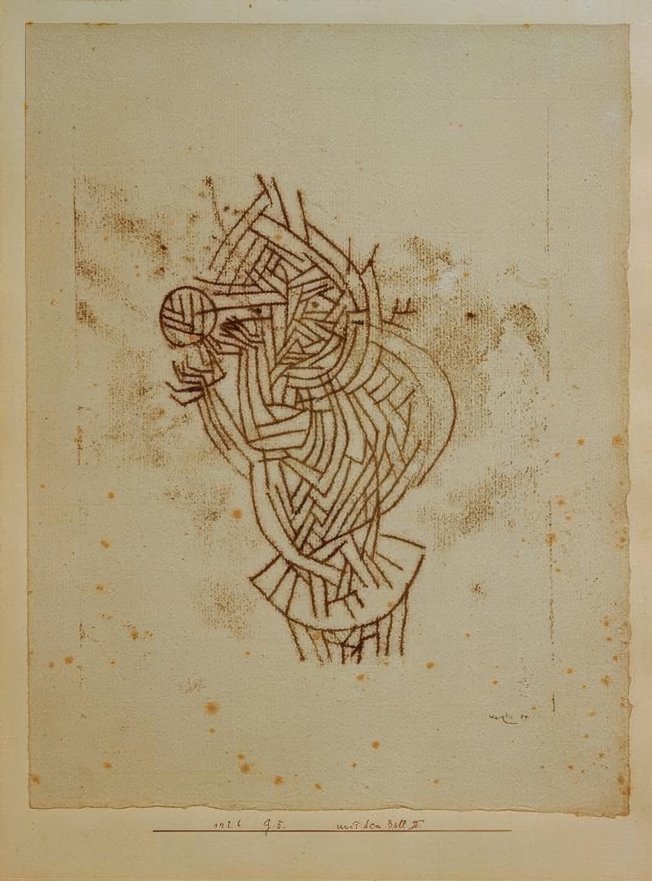 Med bollen II av Paul Klee