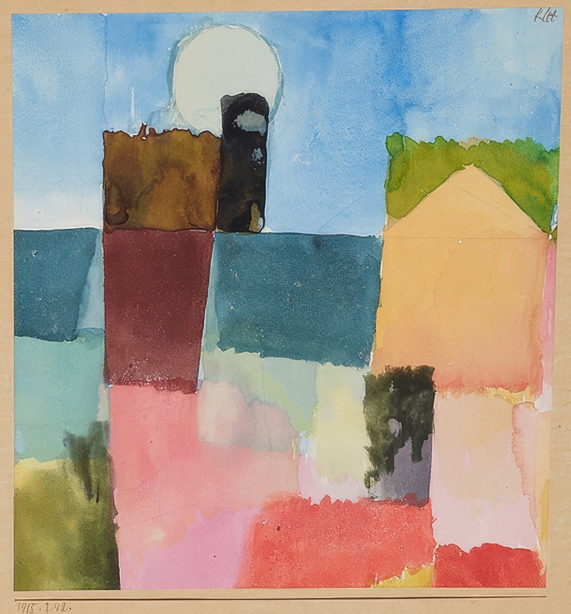 Moonrise (St. Germain). 1915/242 av Paul Klee