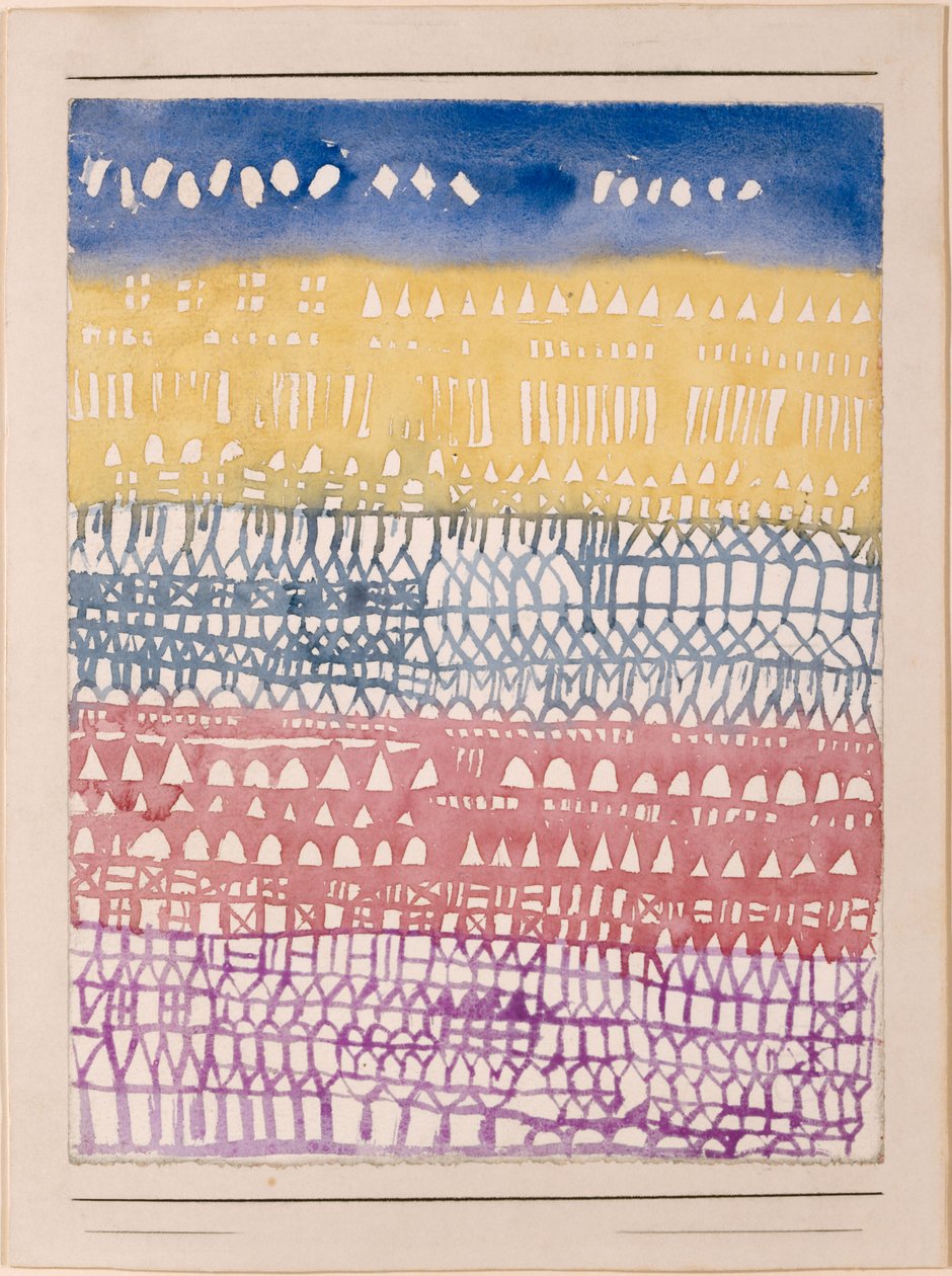 Översikt över Gamla stan, 1928. av Paul Klee