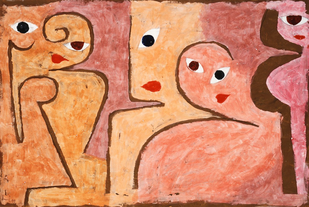 Öppenögd grupp av Paul Klee