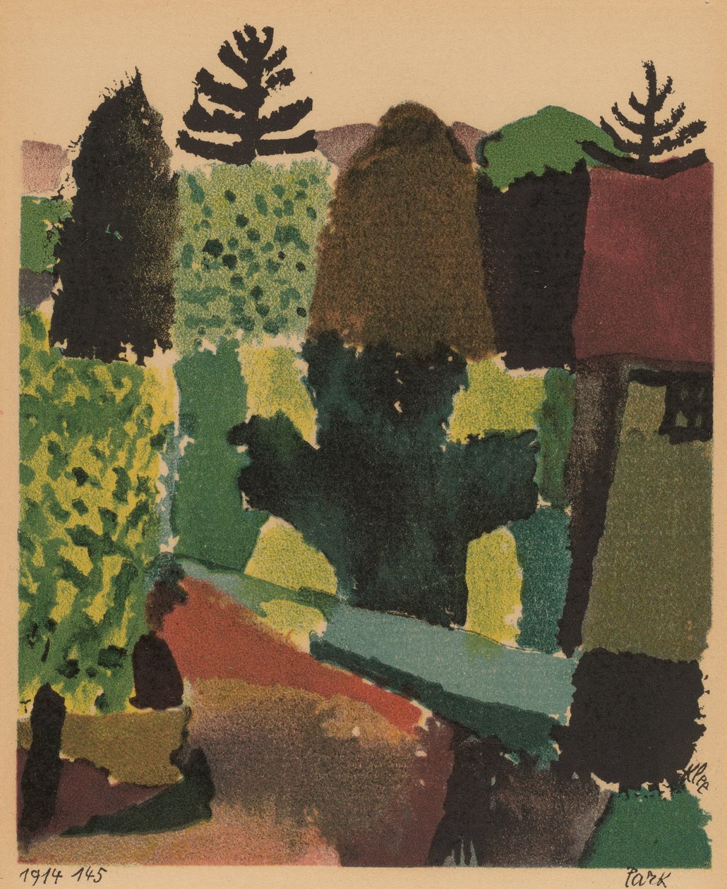 Park, 1920. av Paul Klee