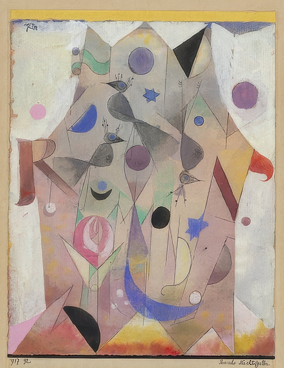 Persiska näktergalar. 1917 av Paul Klee