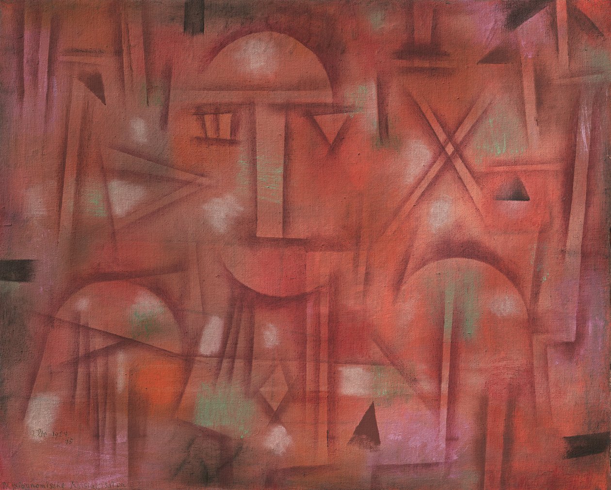 Fysiognomisk kristallisation, 1924. av Paul Klee