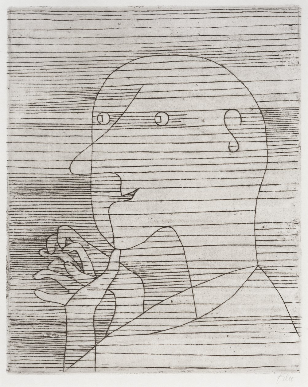 Kalkylerar gubbe av Paul Klee