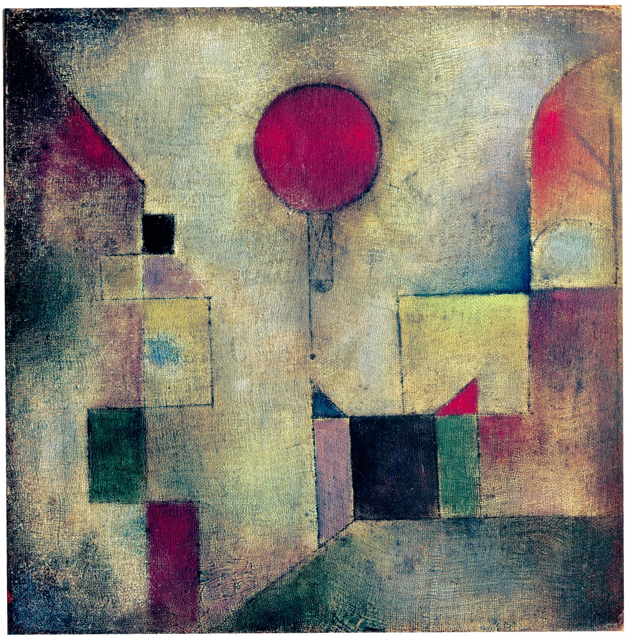 Röd ballong, 1922 av Paul Klee