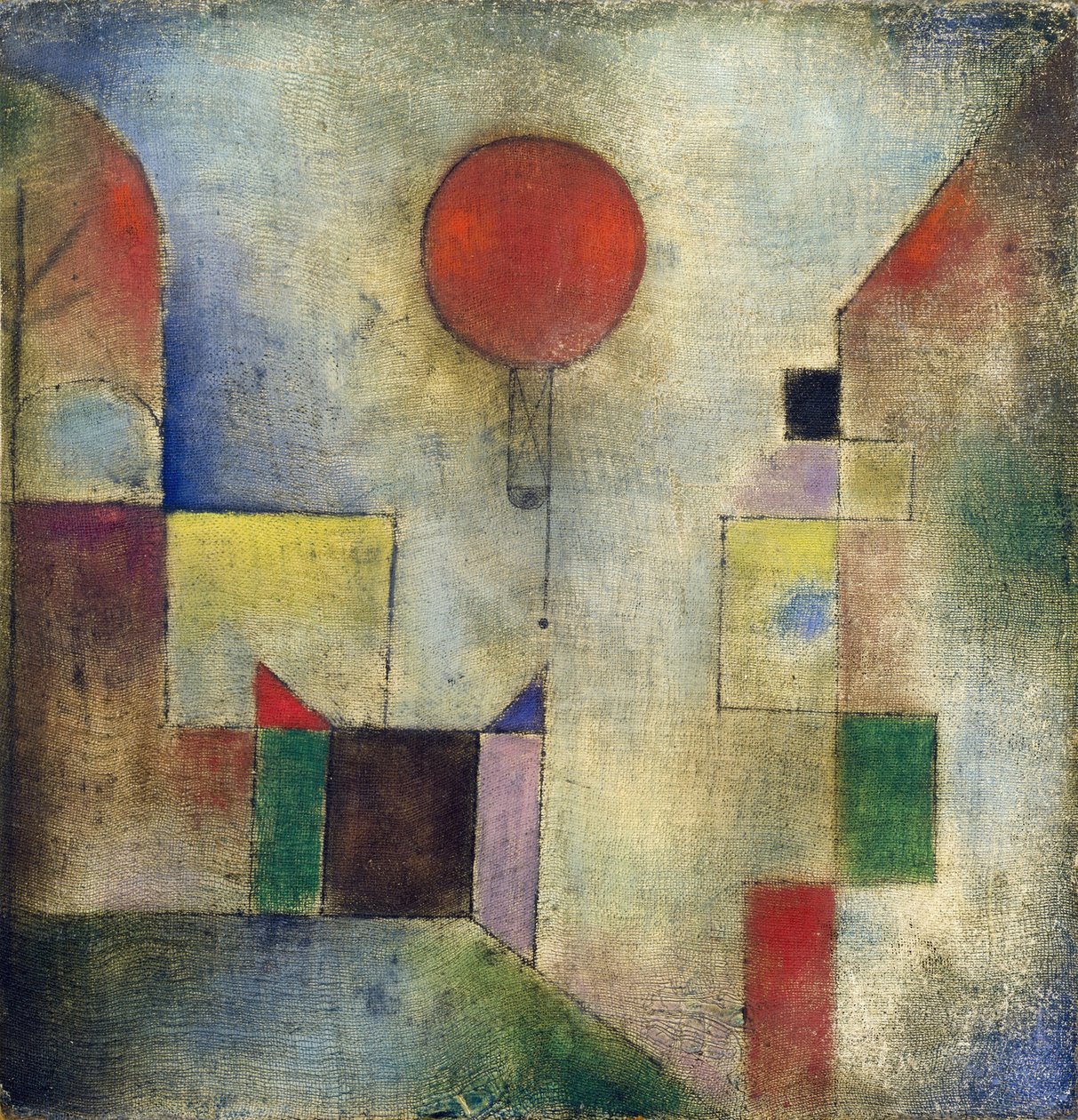 Röd ballong, 1922. av Paul Klee