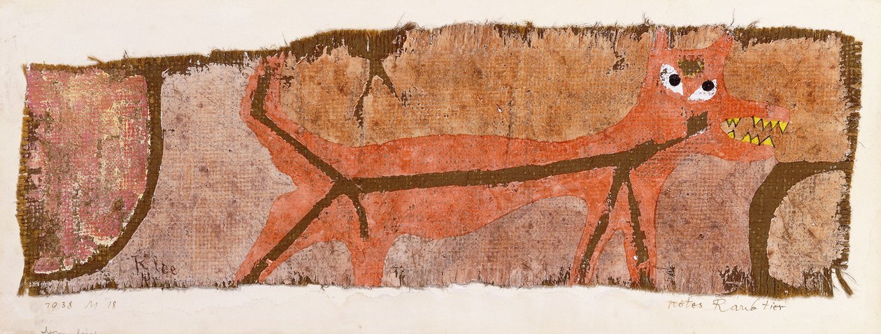 Röd rovdjur av Paul Klee