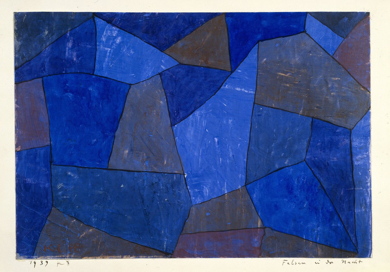 Rocks at Night, 1939. av Paul Klee