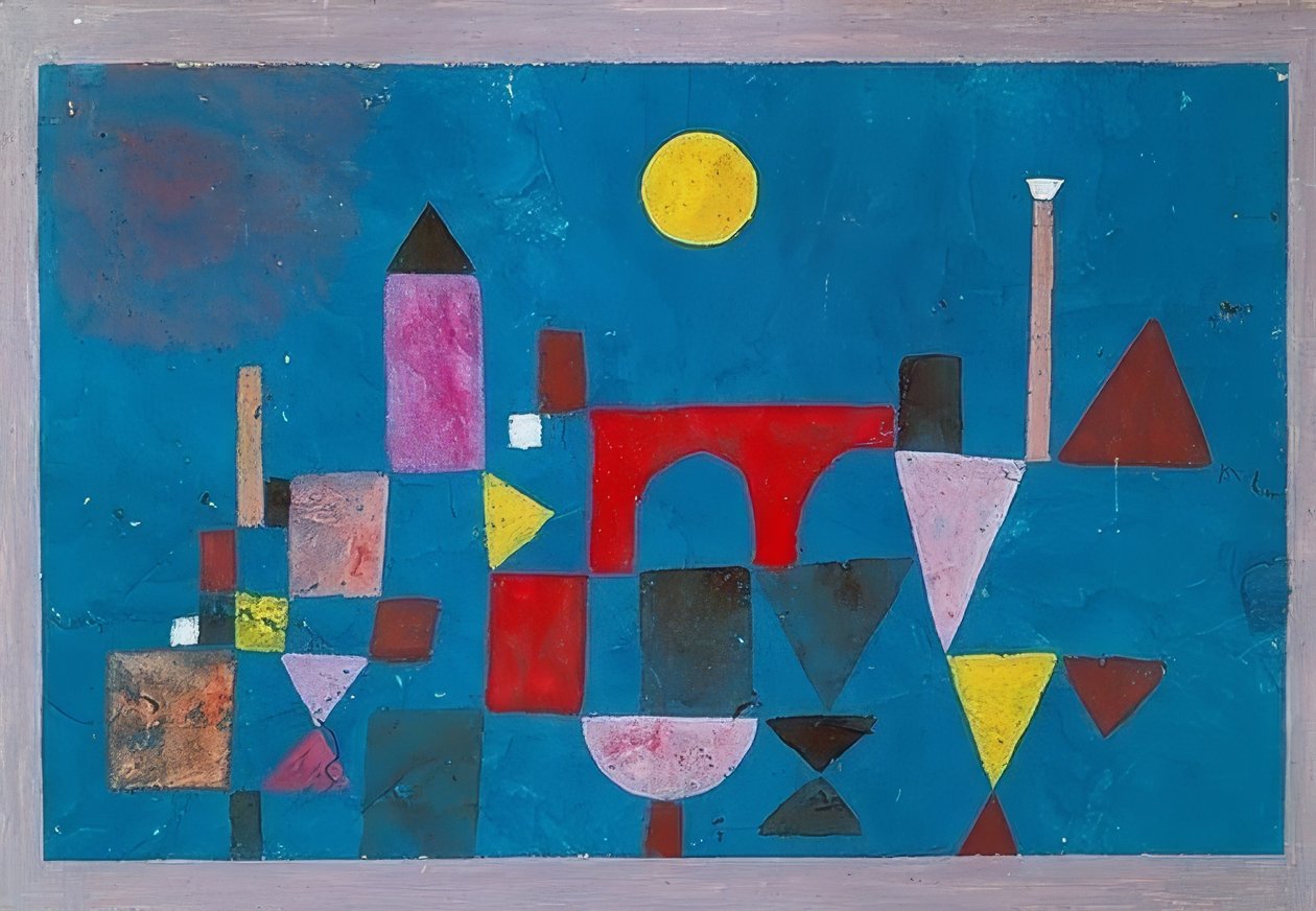 Röd bro. 1928 av Paul Klee